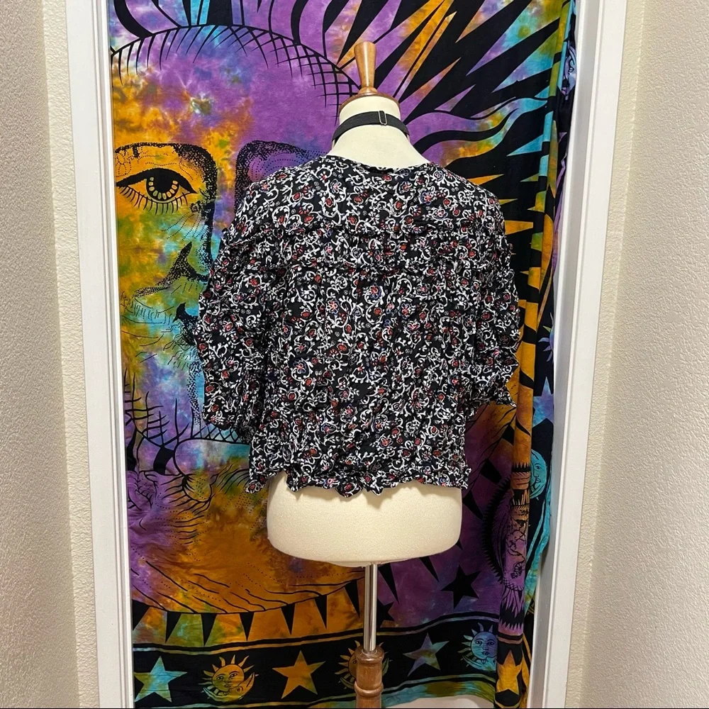 🌈 Lovely casual floral blouse - Picture 7 of 11